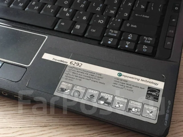 Acer TravelMate 6292. 12", 2 000����, ���� 160���, WiFi: 1, Bluetooth: 1 ����