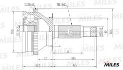 ШРУС HYUNDAI TRAJET 99-01 нар.(ABS) GA20173