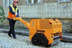 Завод ДМ DM006. Каток тротуарный двухвальцовый ручной DM006