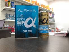 AlphaS 0W20 SN/GF-5 4л в Новосибирске Alpha's. 0W-20, синтетическое, 4,00 л.