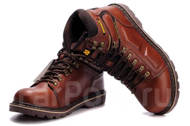 Супермодные мужские ботинки Caterpillar. Цвет коричневый, размер: 43,  демисезон, новый, в наличии. Цена: 5 500₽ во Владивостоке