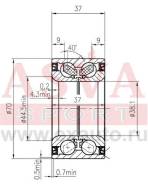 Подшипник ступичный HYUNDAI GETZ ASVA DAC38700037