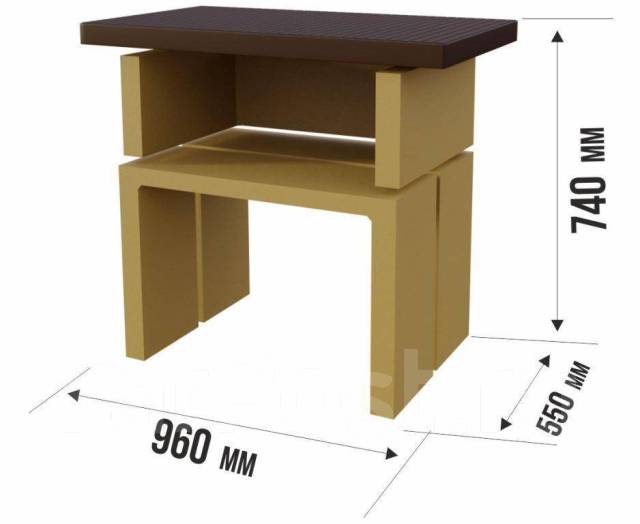 Стол для зоны барбекю