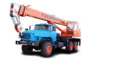 Ульяновец МКТ-25.5. Автокран Ульяновец 25т. на шасси Урал 2007 г. в., 25 000 кг., 27,70 м.