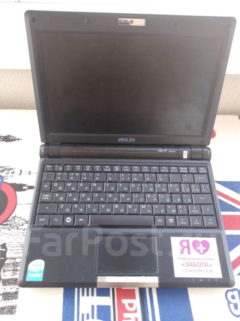 Asus Eee PC 900. 10.1", 1,5����, ��� 1024 ��, ���� 120���, WiFi: 1, Bluetooth: 1, ����������� �� 1��. ����