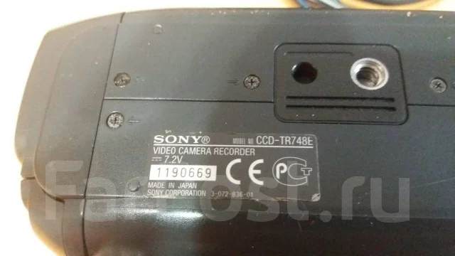 Sony CCD. ��� ��������� ����