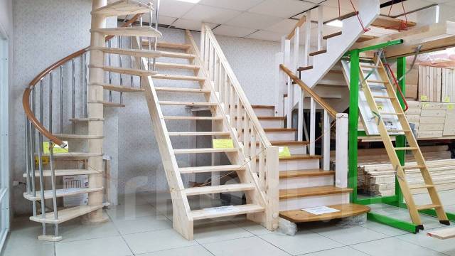 Деревянные межэтажные лестницы для дома Лесенка