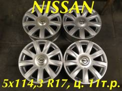 Nissan. 7.0x17", 5x114.30, ET45, ЦО 66,1 мм.