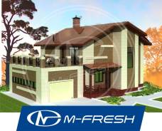 M-fresh My victory (Проект дома для Вас с террасой над гаражом! ) в Корсакове M-fresh My victory (Проект дома для Вас с террасой над гаражом! ). 200-300 кв. м., 2 этажа, 6 комнат, бетон