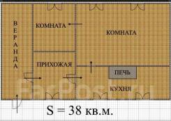 Продажа хорошего дома р-он Источник. Переулок Пржевальского 4, р-н Источник Новый торговый, площадь дома 38 кв. м., электричество 5 кВт, отопление тве...