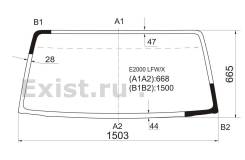 Стекло лобовое. Mazda Bongo Brawny, SKE4T, SKE6T, SKE6V, SKF6M, SKF6V