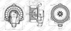Корпус моторчика печки. Toyota: Regius Ace, Allion, Crown, Mark X Zio, Avensis, Corolla, Hilux, Vanguard, Fortuner, Matrix, Hiace, Corolla Rumion, Pre...