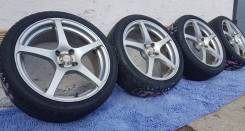 Спортивные Axiac IEON-Z от K-Racing R17 4*100 на лете 215/40/17. 7.5x17" 4x100.00 ET38 ЦО 72,0 мм.