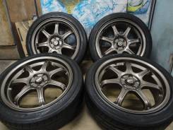 Продам Редкие Стильные колёса A-Tech Final Speed+Лето215/45R17Toyota, S. 7.0x17" 5x100.00 ET48
