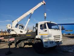КамАЗ. Автокран Камаз 6х6 2014 г. в отличном состоянии, 6 000 куб. см., 25 000 кг., 22,00 м.