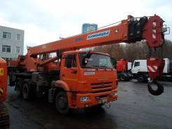 Клинцы КС-55713-1К-3. Автокран Камаз 65115-L4 б/у (2015 г., 8226 км), 25 000 кг., 28,00 м.