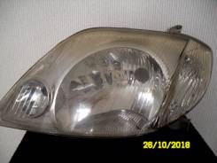 Фара. Toyota Corolla Fielder, CE121G, NZE121G, NZE124G, ZZE122G, ZZE123G, ZZE124G Двигатели: 1NZFE, 1ZZFE, 2ZZGE, 3CE. Под заказ из Иркутска