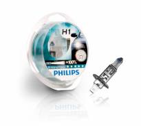 Лампы H1 12V 55W P14.5s (серия X-Treme Vision) (2шт. в пластиковом боксе) PHILIPS 12258XVS2