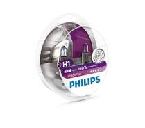 Лампы H1 12V 55W P14.5s (серия VisionPlus) (2шт. в пластиковом боксе) PHILIPS 12258VPS2