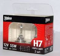 Лампа H7 12V 55W PX26d +50% Light VALEO 032519