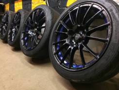 Колеса Weds Sport SA-72R+ резина в подарок. 7.5/8.5x18" 5x100.00 ET45/45