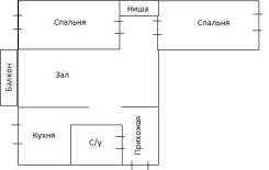 Обмен 3-комн. квартиры в Находке на 1-2 комн. во Владивостоке, 2 Речка. От частного лица (собственник)