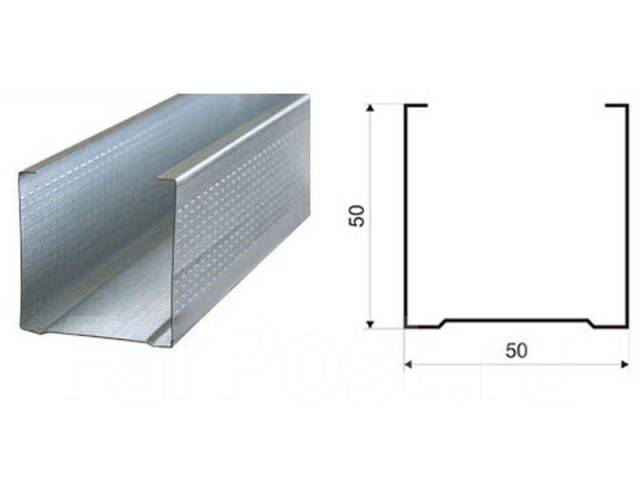 Профиль для гипсокартона перегородочный фото