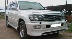 Накладка на бампер. Toyota Land Cruiser, FZJ100, HDJ100, HDJ100L, J100, UZJ100, UZJ100L, UZJ100W