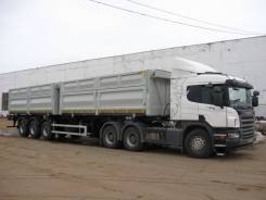 Scania P420CA. Продается сцепка Scania c полуприцепом самосвалом Новтрак 2012г, 11 705 куб. см., 33 500 кг.