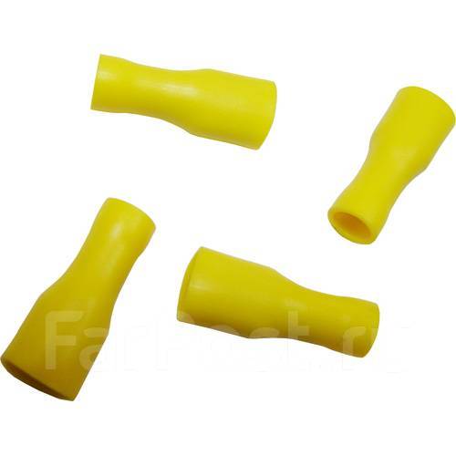 Разъем плоский изолированный "мама" желтый, РППИ-М 6,0-(6,3) купить во ...