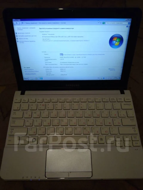 Samsung NC110. 10.1", 1,6����, ��� 1024 ��, ���� 250���, WiFi: 1, Bluetooth: 1, ����������� �� 4��. ����