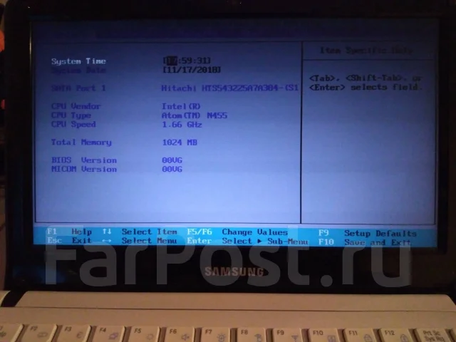 Samsung NC110. 10.1", 1,6����, ��� 1024 ��, ���� 250���, WiFi: 1, Bluetooth: 1, ����������� �� 4��. ����