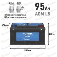 Nordix. 95 А.ч., Обратная (левое), производство Корея