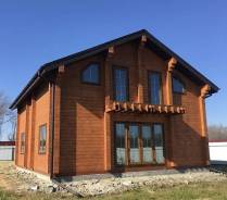 Продам красивый дом из бруса (анг сосна),174 кв. м, участок 13,5 соток,. р-н Кневичи, площадь дома 174 кв. м., скважина, электричество 15 кВт, от част...
