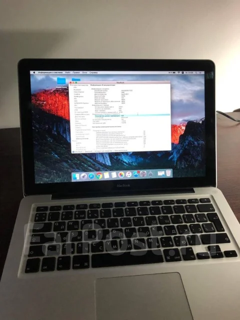 Apple MacBook 13. 13", 2����, ��� 8 ��, ���� 500���, WiFi: 1, Bluetooth: 1, ����������� �� 5��. ����
