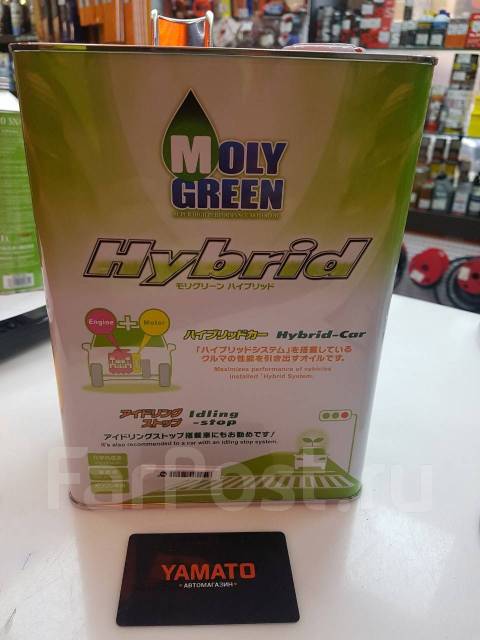 Моторное масло MOLY Green Hybrid 0W-20 4L для гибридных авто ...