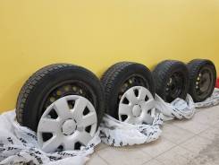 Yokohama и Goodyear, 205/60 R16. Зимние, шипованные, 50 %, 4 шт