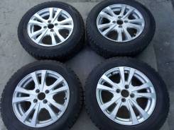 Диски литые 15" 4х100 + шины зимние 185/65. 6.0x15" 4x100.00 ET53 ЦО 73,1 мм.