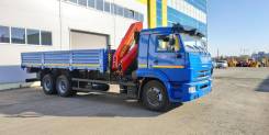 КамАЗ 65117. Бортовой Камаз 65117-3010-48 с манипулятором Palfinger Инман ИМ-150N, 6 700 куб. см., 11 990 кг., 6x4