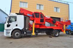 Hansin HS 4570 Plus. Продам Автовышку 45 метров на шасси FORD, 8 974 куб. см., 45,00 м.