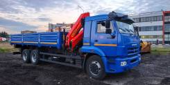 КамАЗ 65117. Бортовой Камаз 65117-3010-50 с манипулятором Palfinger Инман ИМ-150N, 6x6