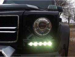 Рамки фар с диодами накладки для Mercedes-Benz G-Class W463. Mercedes-Benz G-Class, W463