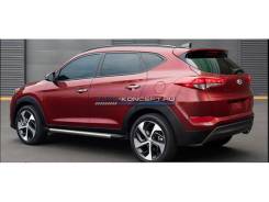 Накладки на пороги. Hyundai Tucson, TL Двигатели: D4HA, G4FD, G4FJ, G4NA