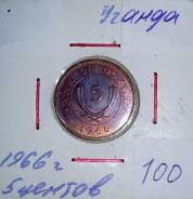 Уганда 5 центов 1966 года