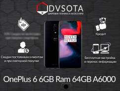 OnePlus 6. Новый, 64 Гб, Черный, 4G LTE, Защищенный