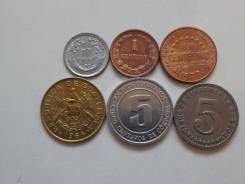 Латинская Америка подборка из 6 монет. Без повторов! Торги с 1 рубля!