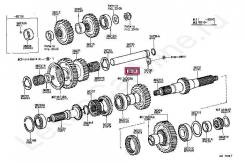 Шестерня раздаточной коробки. Toyota Land Cruiser, BJ40, BJ41, BJ42, BJ43, BJ44, BJ45, BJ46, BJ60, BJ61, BJ61V, BJ70, BJ70V, BJ71, BJ71V, BJ73, BJ73V...