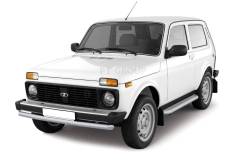 Защита бампера. Лада 4x4 2121 Нива, 2121
