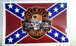 Стикер, наклейка "Hillbilly rebel flag"
