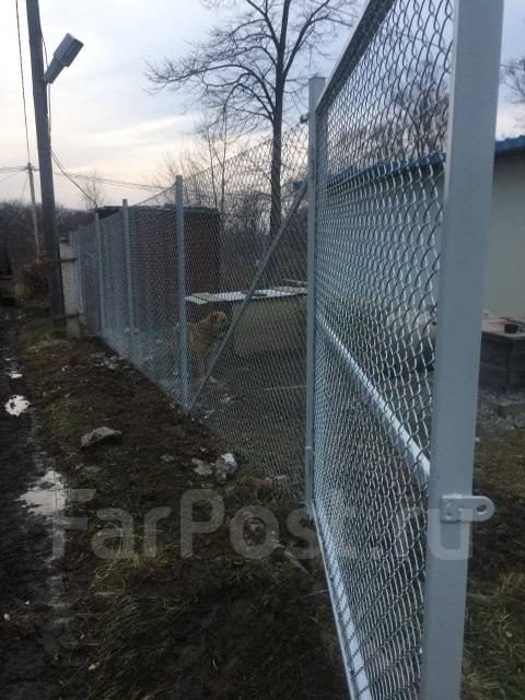 Забор Рабица, метр погонный под ключ, новый, в наличии. Цена: 1 950₽ в ...